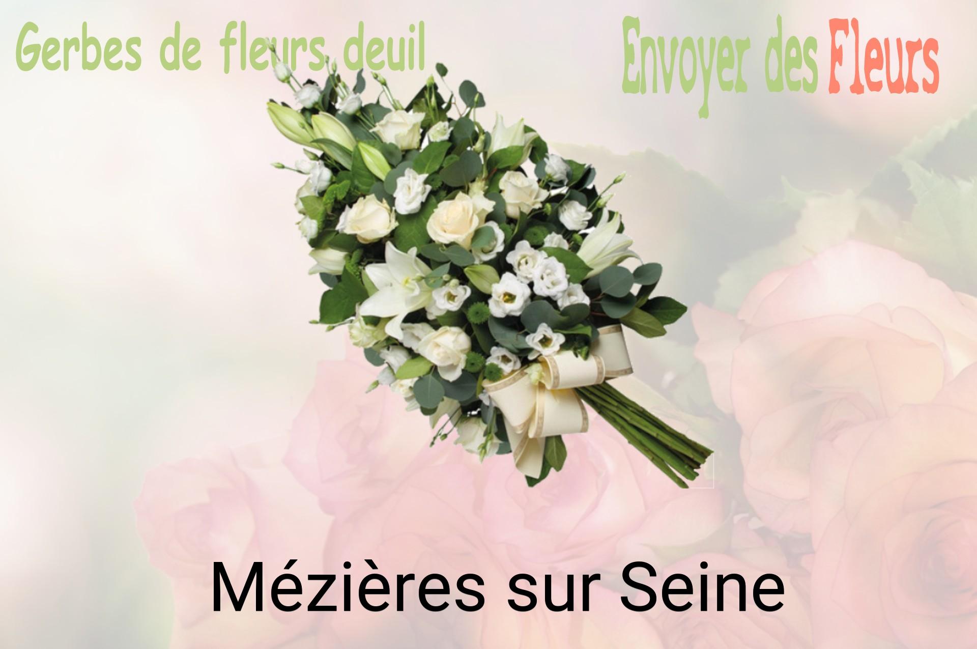 Gerbe de fleurs de deuil livrée à Mézières-sur-Seine
